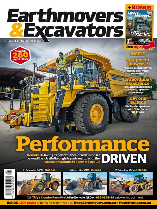 Cover image for Earthmovers & Excavators